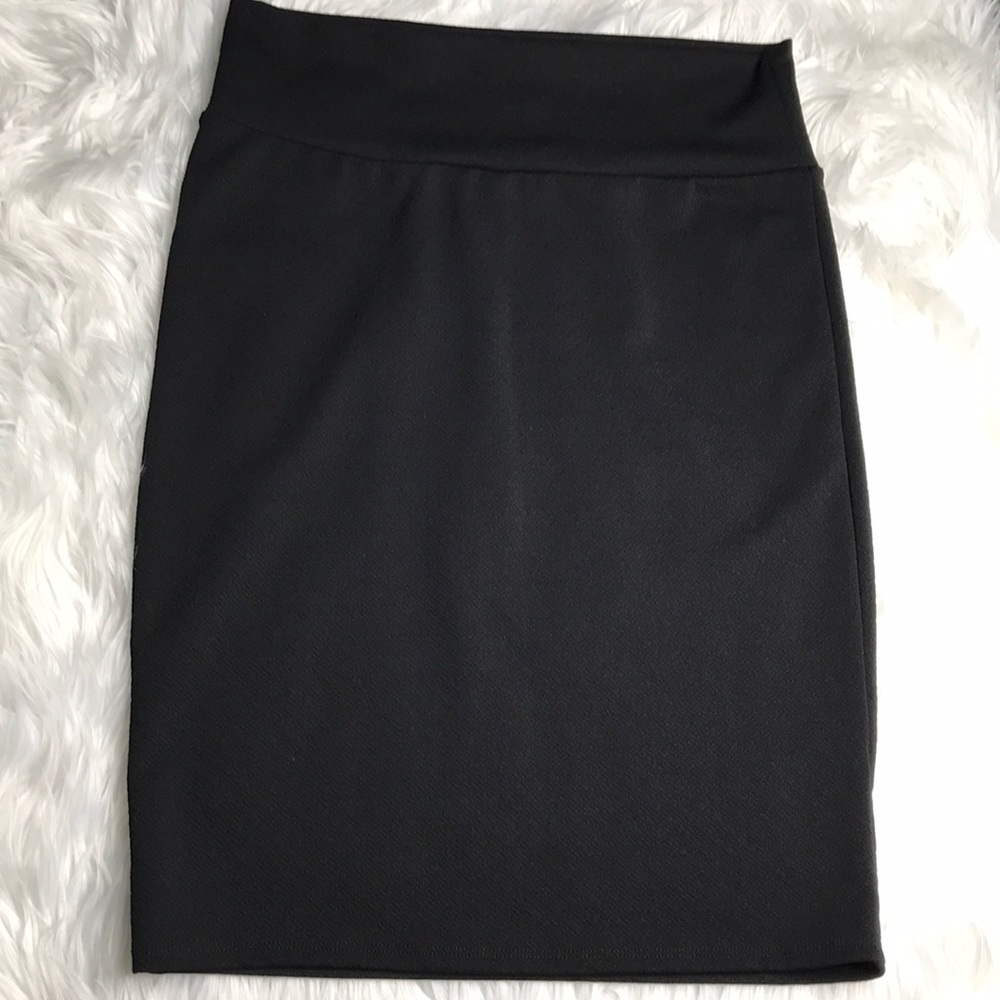 LuLaRoe Large Black Cassie Skirt- HTF pencil skirt